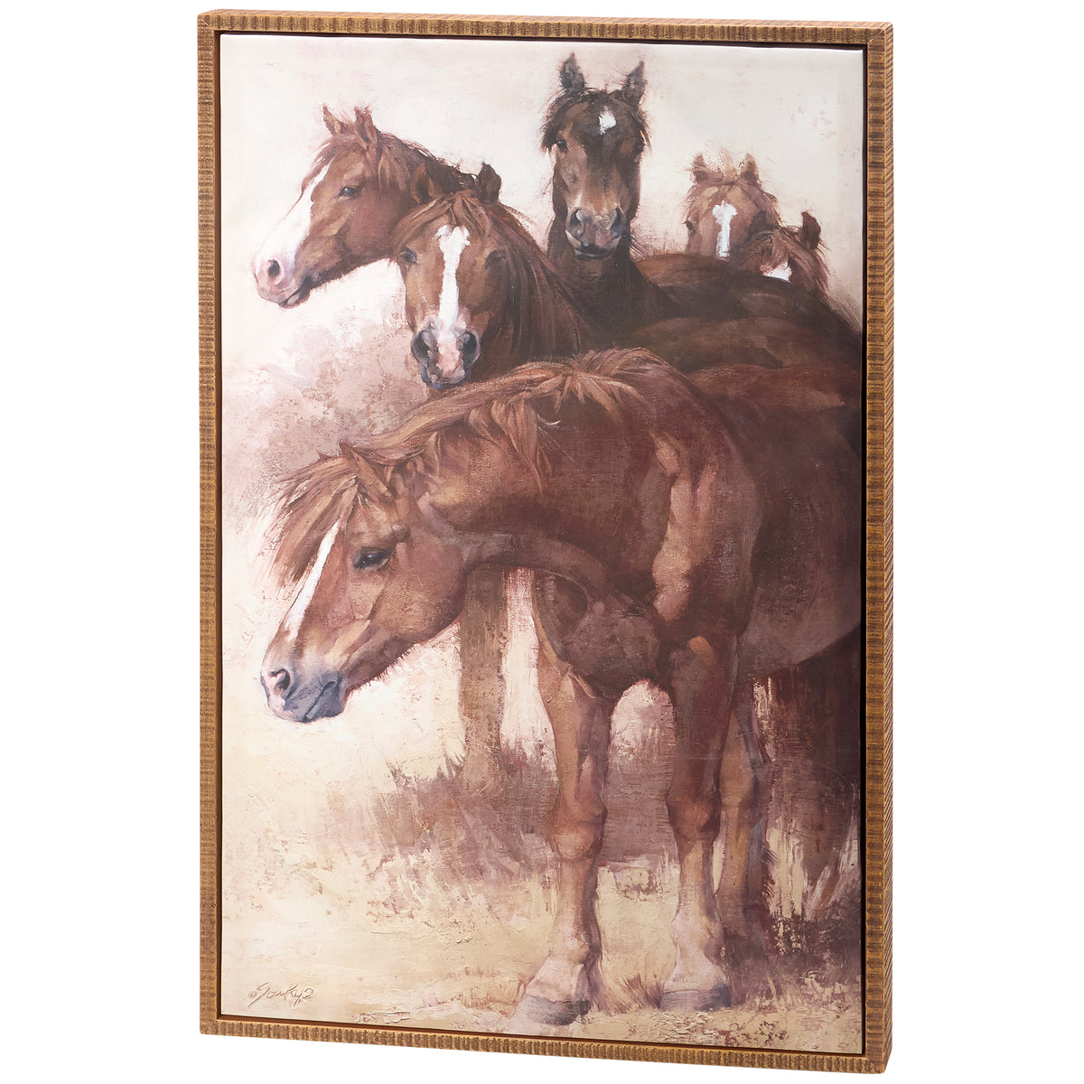 Stallions Canvas Wall Art