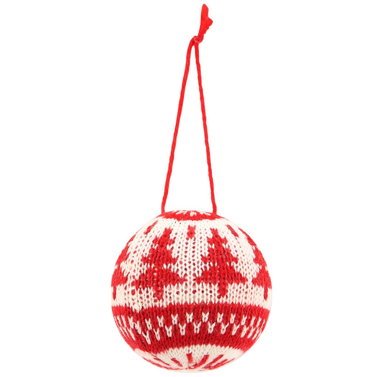 Knitted Nordic Ball Ornament