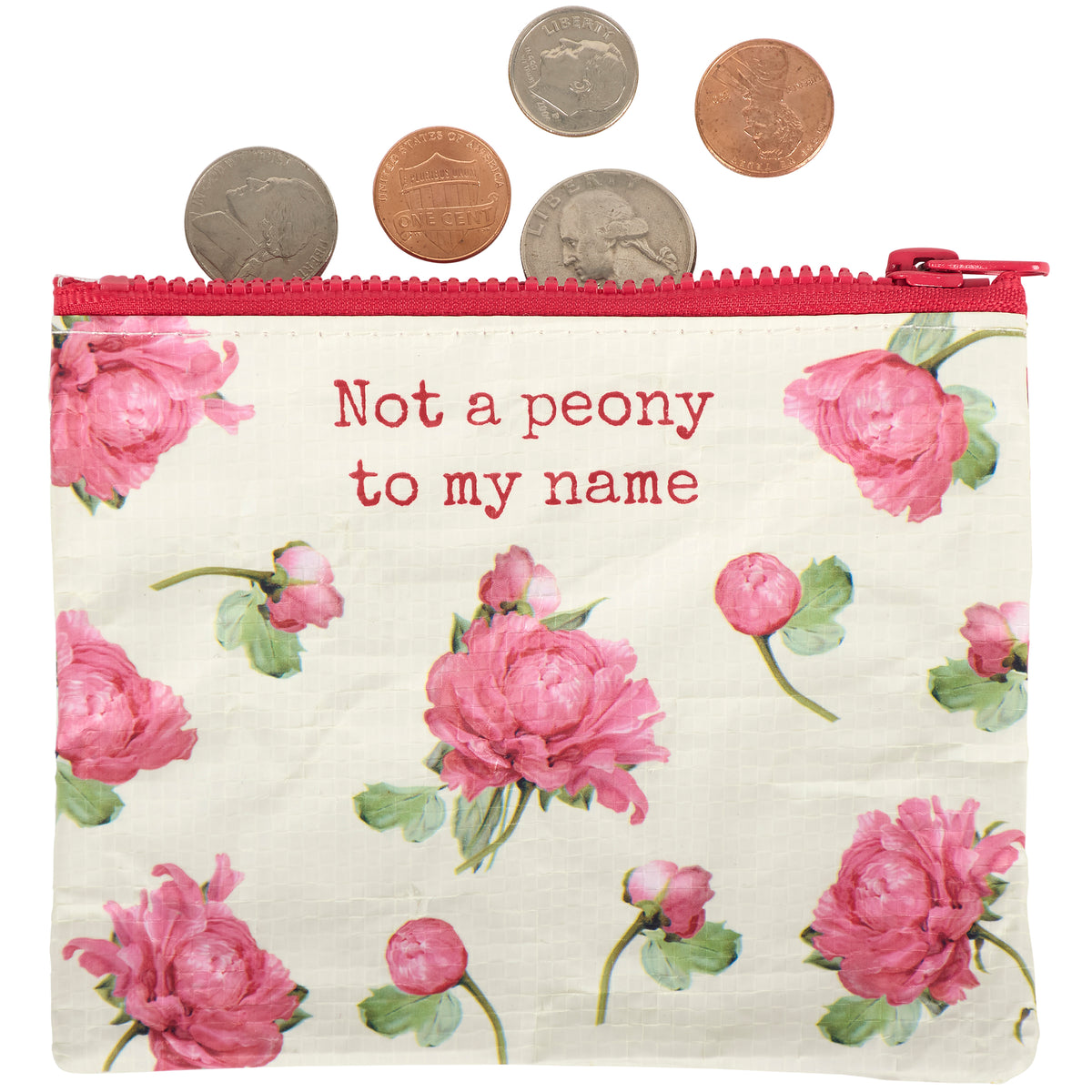 Not A Peony To My Name Zipper Wallet