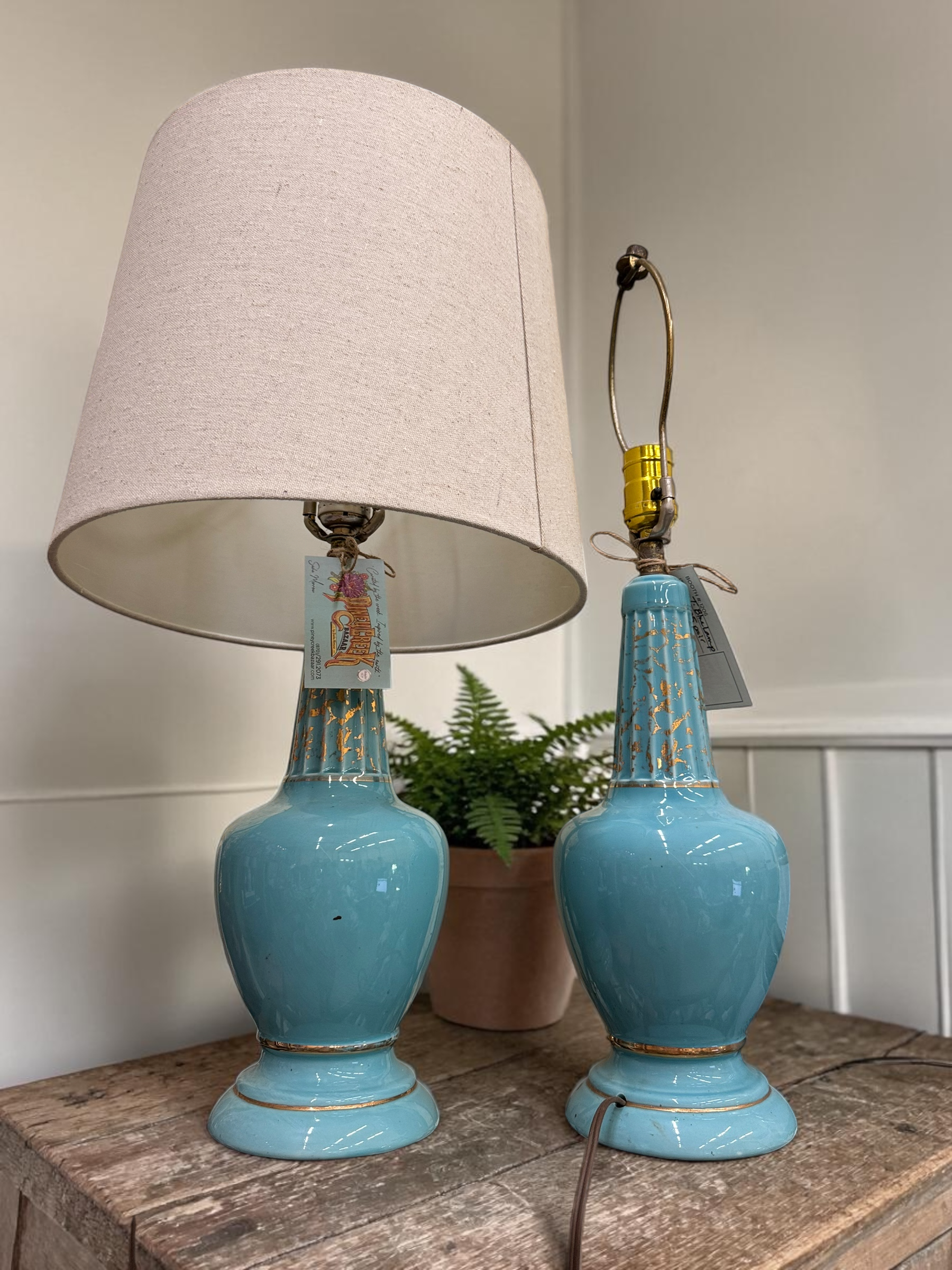 Tiffany Blue Lamp (Each)
